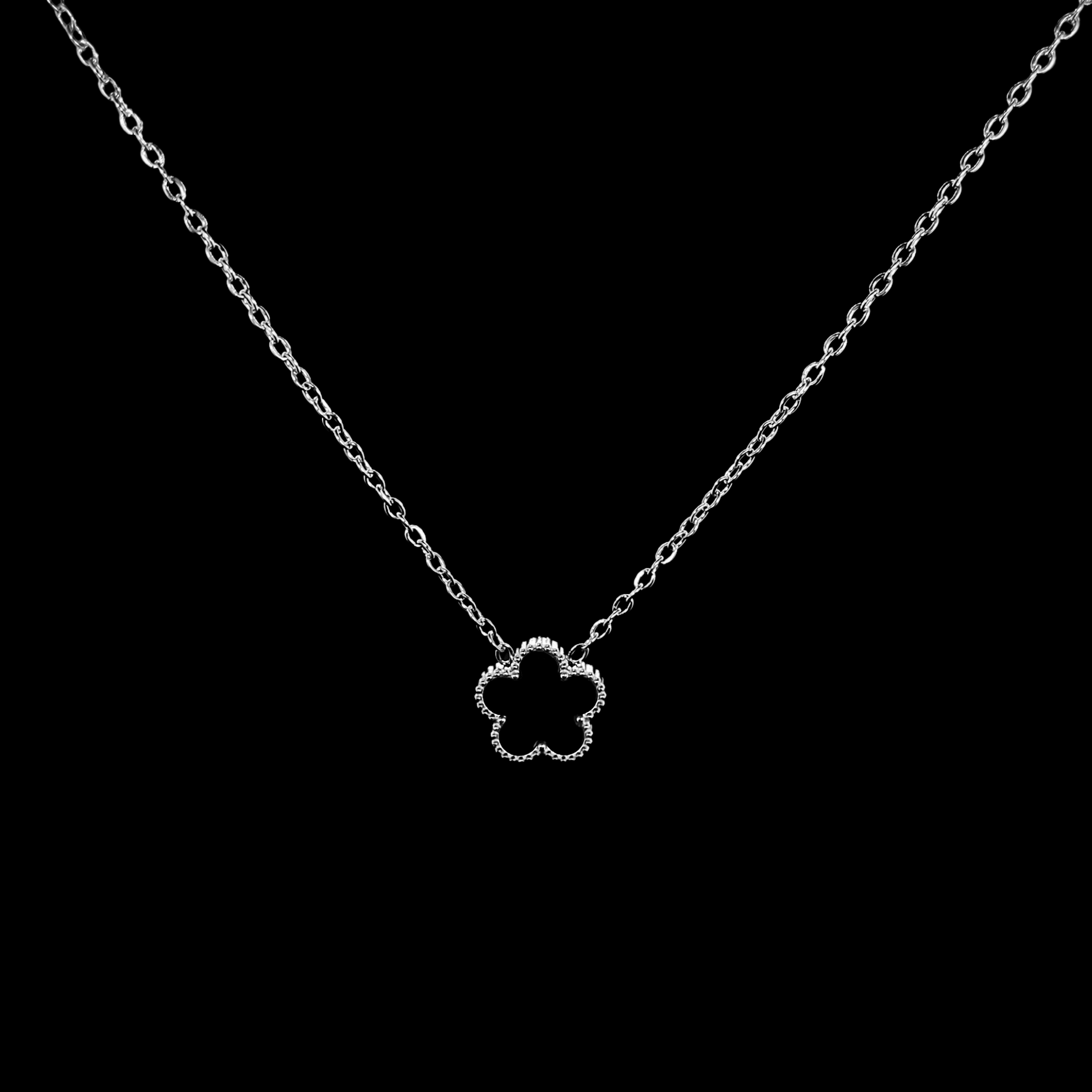 Five Leaf Clover Necklace pendant — main product photo | Steelixe