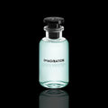 Louis Vuitton Imagination pale green glass bottle with its dark cap