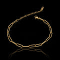Paper Clip Bracelet in gold — part of The Aurum Set | Steelixe