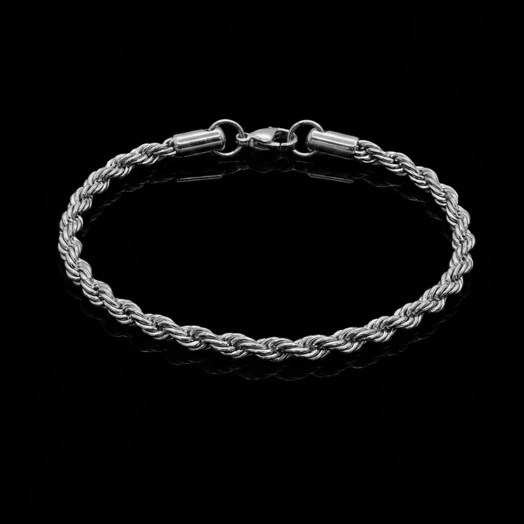 Rope Bracelet for Men - stainless steel