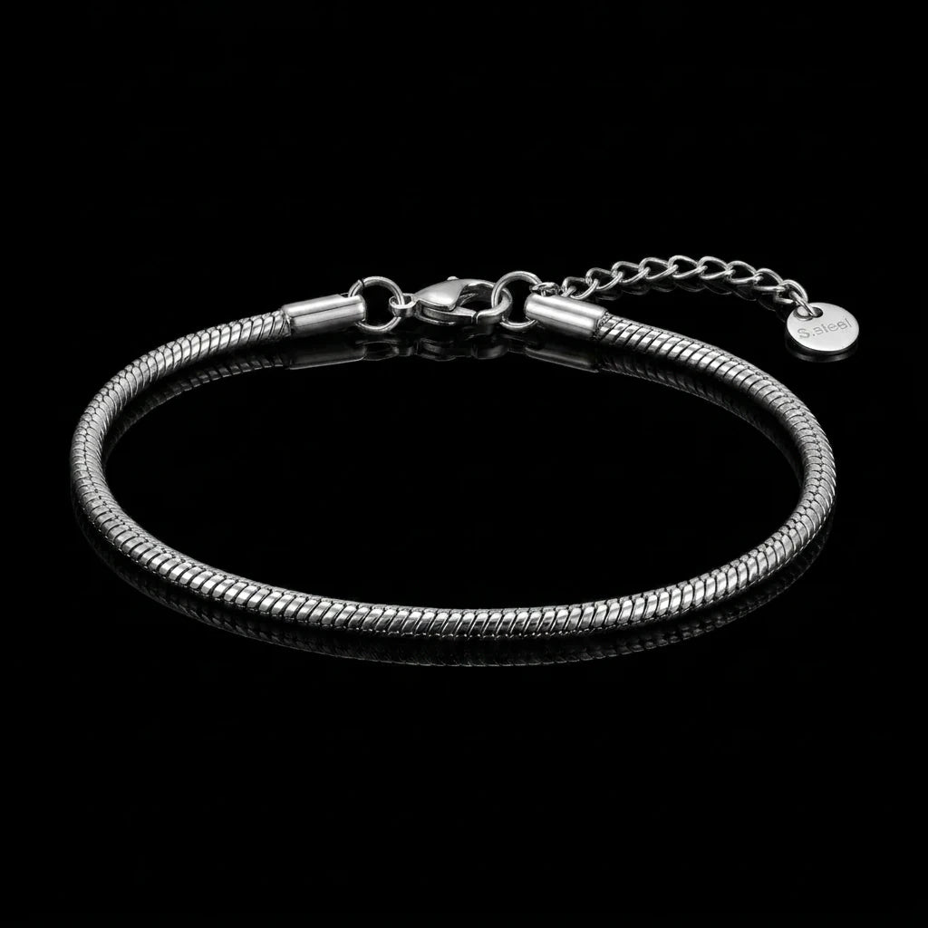 Snake Bone Bracelet for Men - stainless steel