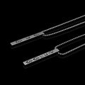 Custom Bar Necklace for Men - Arabic calligraphy engraving