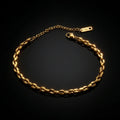 The Aurum Set — Gold Tone Bracelet and Paper Clip Bracelet duo | Steelixe