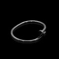 Nail Bangle Bracelet for Men - silver stainless steel