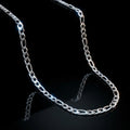 Figaro Chain Necklace for Men - silver