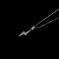 Lightning Bolt Necklace for Men - stainless steel pendant