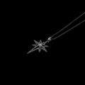 Lode Star Necklace for Men - textured star pendant