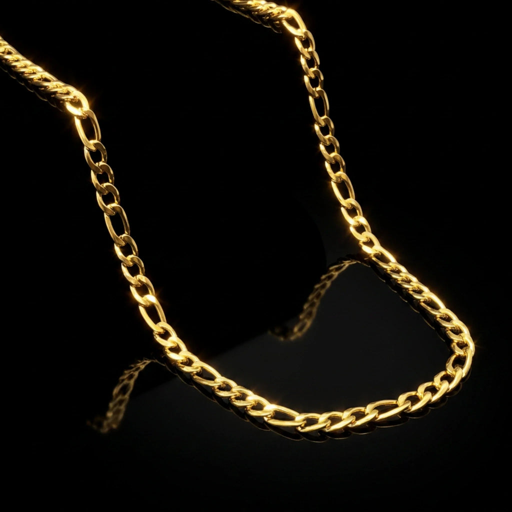 Figaro Chain Necklace for Men - gold