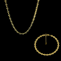 The Gold Tone Set — necklace and bracelet duo | Steelixe