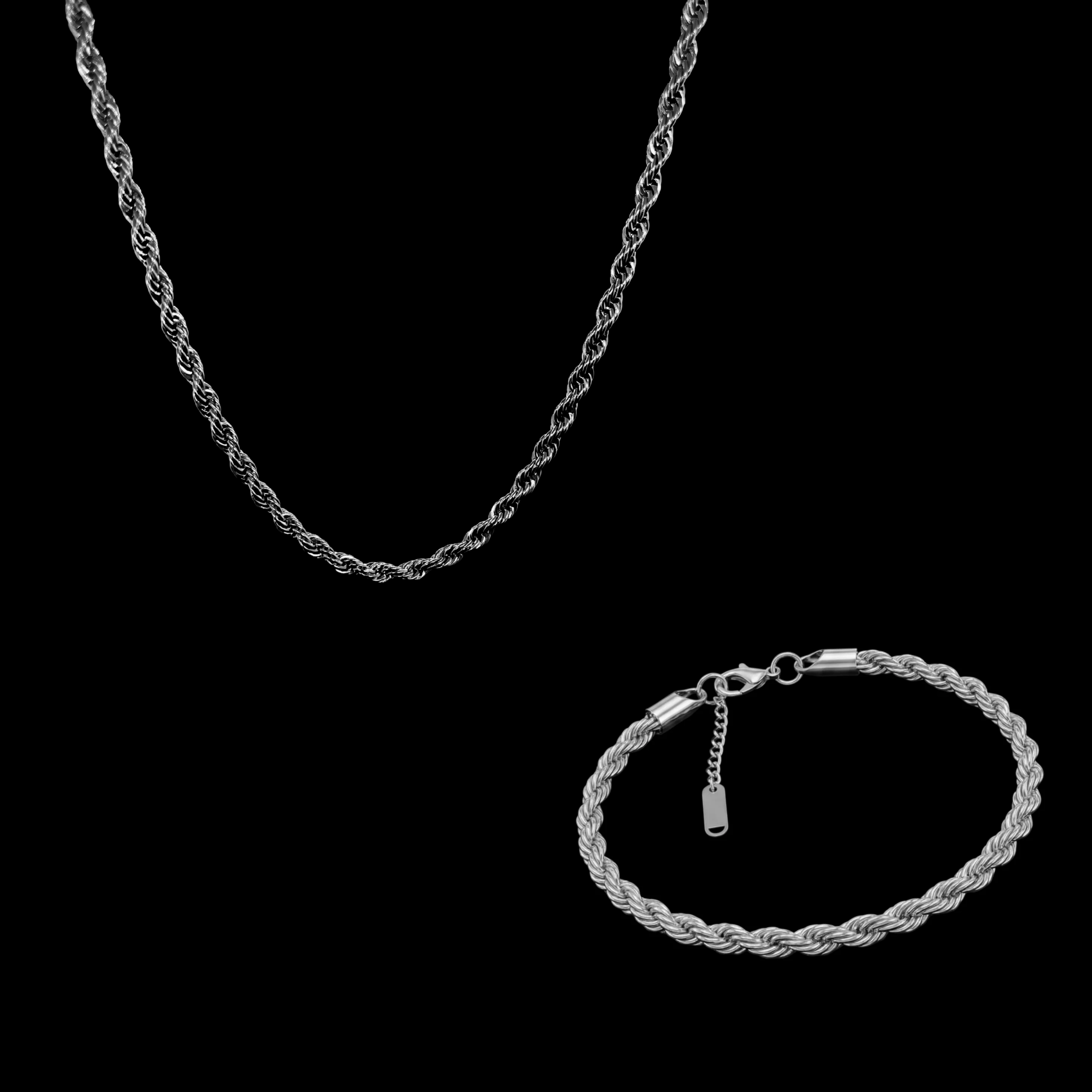The Rope Set — necklace and bracelet duo | Steelixe